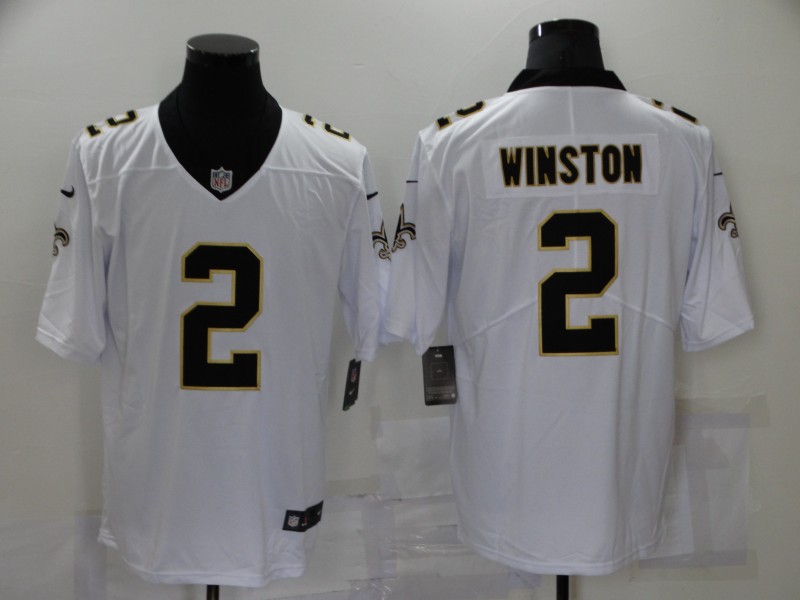 NFL New Orleans Saints #2 Winston white vapor limited Jersey