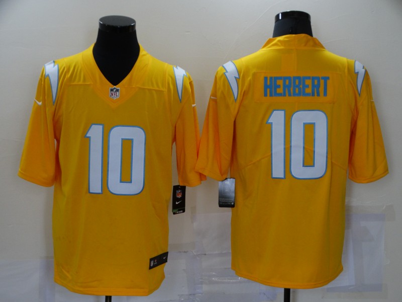 NFL San Diego Chargers #10 herbert Vapor Limited orange Jersey