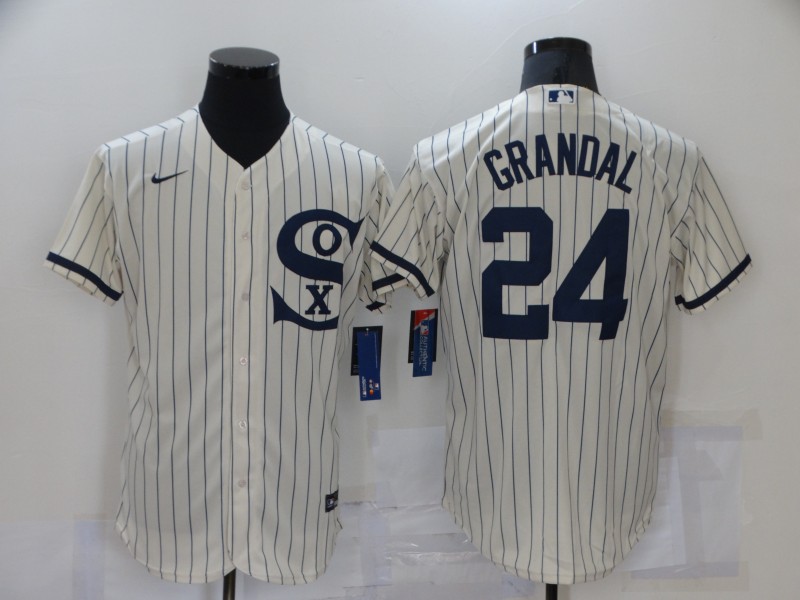MLB Chicago White Sox #24 Grandal White Game Jersey