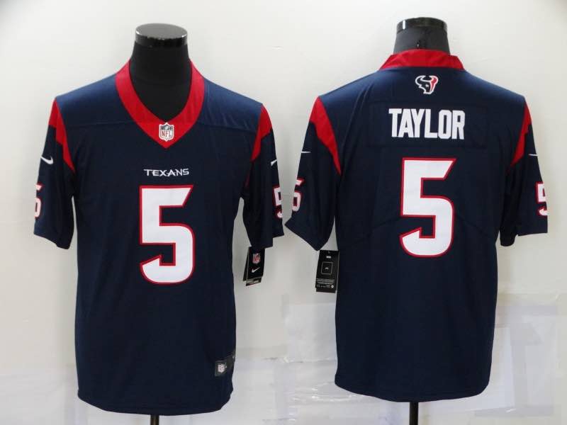 NFL Houston Texans #5 Taylor Blue Vapor Limited Jersey