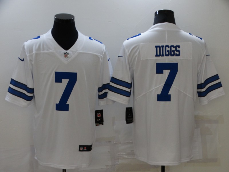 NFL Dallas Cowboys #7 Diggs White Vapor Limited Jersey