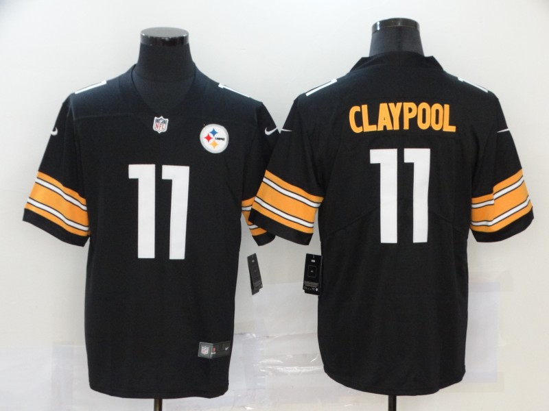 NFL Pittsburgh Steelers #11 Claypool Black Vapor Limited Jersey