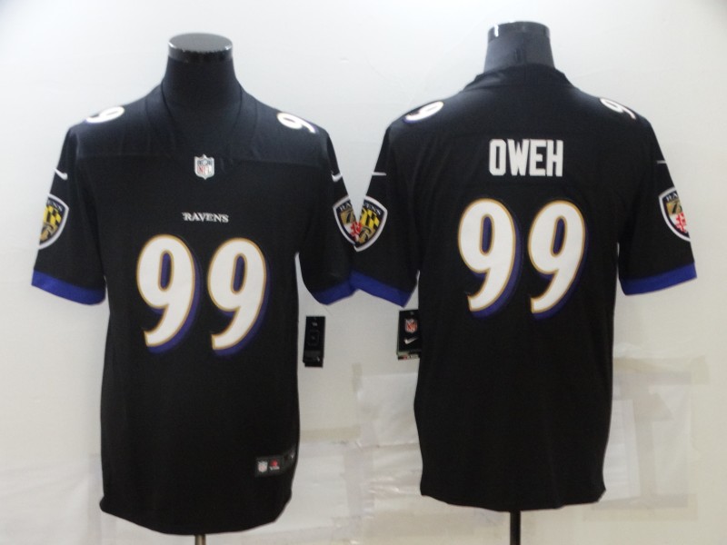 NFL Baltimore ravens #99 Oweh Black Vapor Limited Jersey