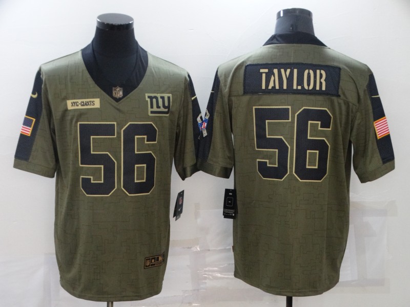 NFL New York Giants #56 Taylor Salute to Service Jersey