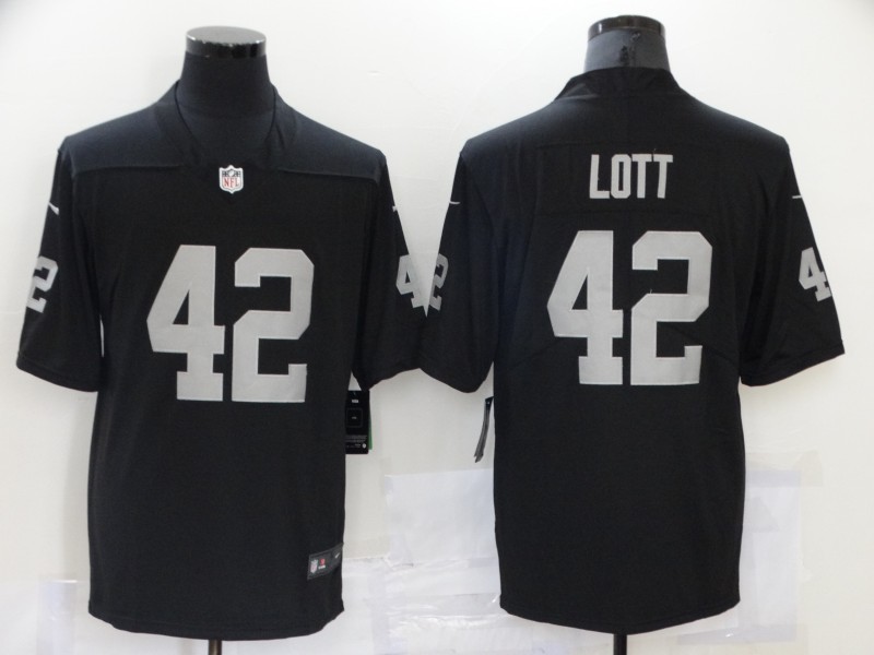 NFL Oakland raiders #42 Lott Black Vapor Limited Jersey