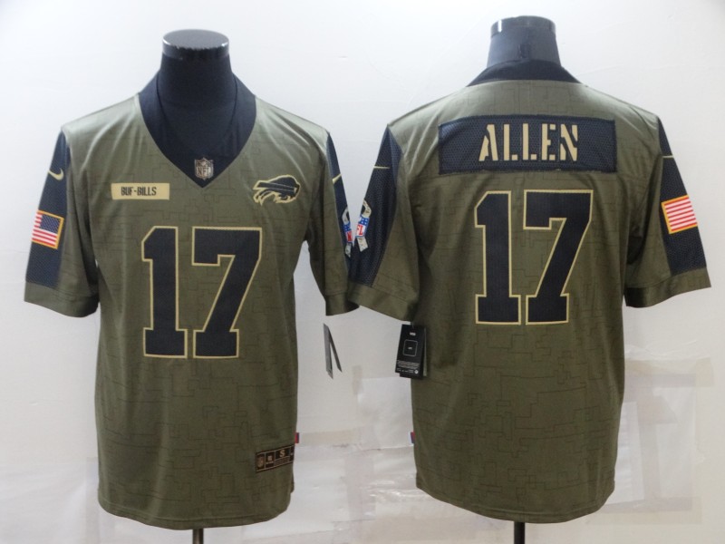 NFL Buffalo Bills #17 Allen Salute to Service Jersey