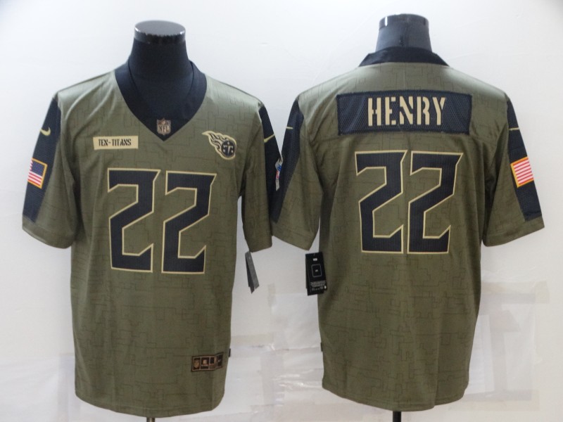 NFL Tennessee Titans #22 Henry Salute to Service Jersey