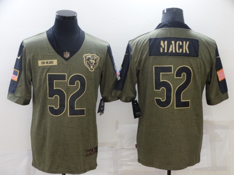 NFL Chicago Bears #52 Mack Salute to Service Jersey
