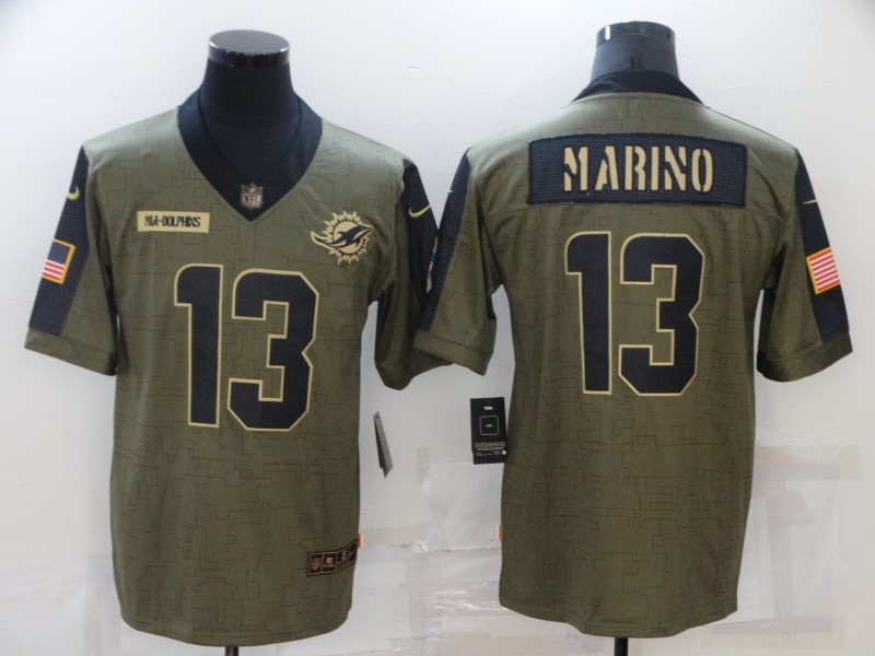 NFL Miami Dolphins #13 Marino Salute to Service Jersey