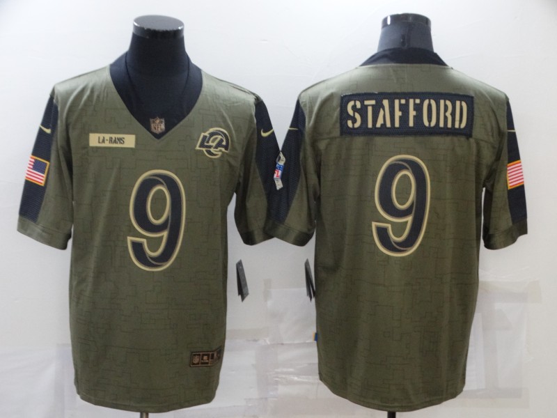 NFL Los Angels Rams #9 Stafford Salute to Service Jersey