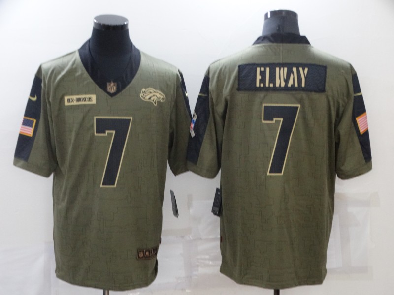 NFL Denver Broncos #7 Elway Salute to Service Jersey