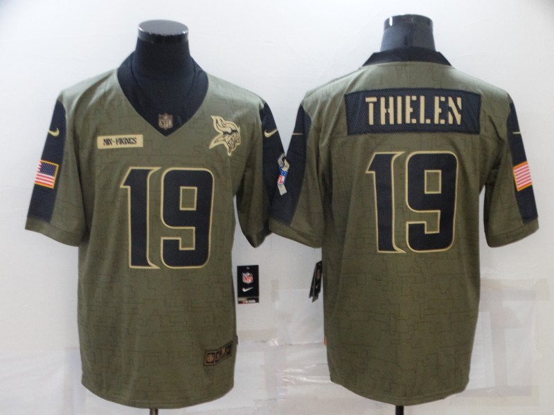 NFL Minnesota Vikings #19 Thielen Salute to Service Jersey