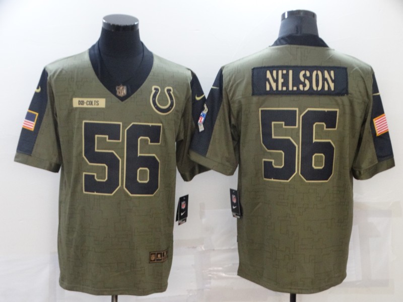 NFL Indianapolis Colts #56 Nelson  Salute to Service Jersey