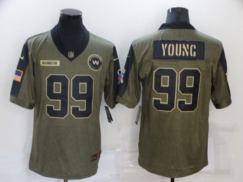 NFL Washington Redskins #99 Young Salute to Service Jersey