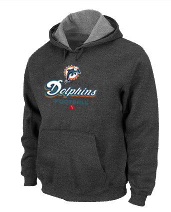 Miami Dolphins Critical Victory Pullover Hoodie D.Grey