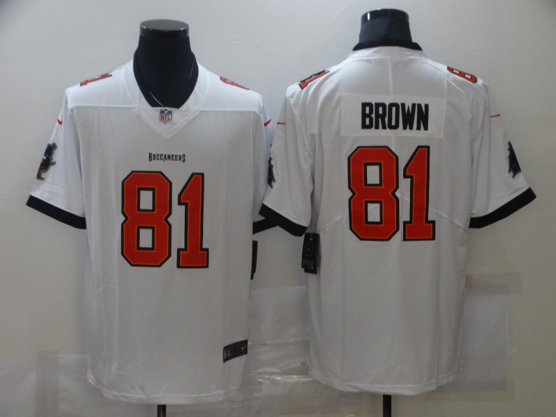 NFL Tampa Bay Buccaneers #81 Brown White Vapor Limited Jersey