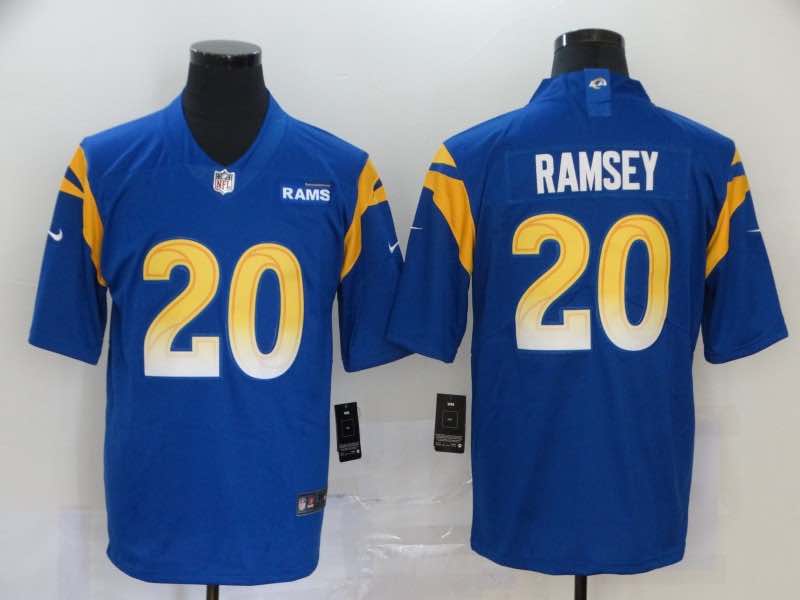 NFL Los Angeles Rams #20 Ramsey Blue Vapor Limited Jersey