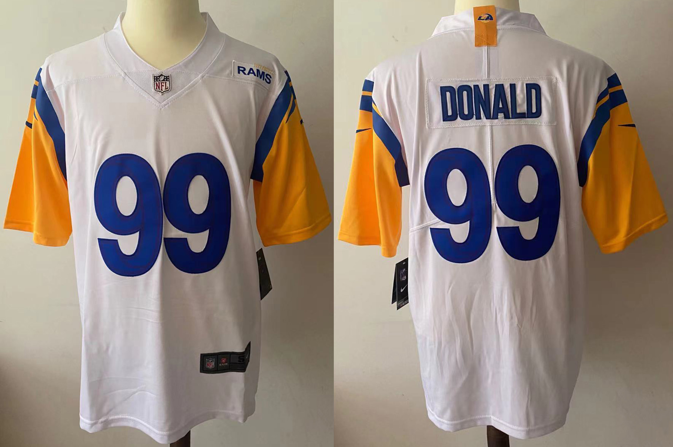 NFL Los Angels Rams #99 Donald White Vapor Limited Jersey