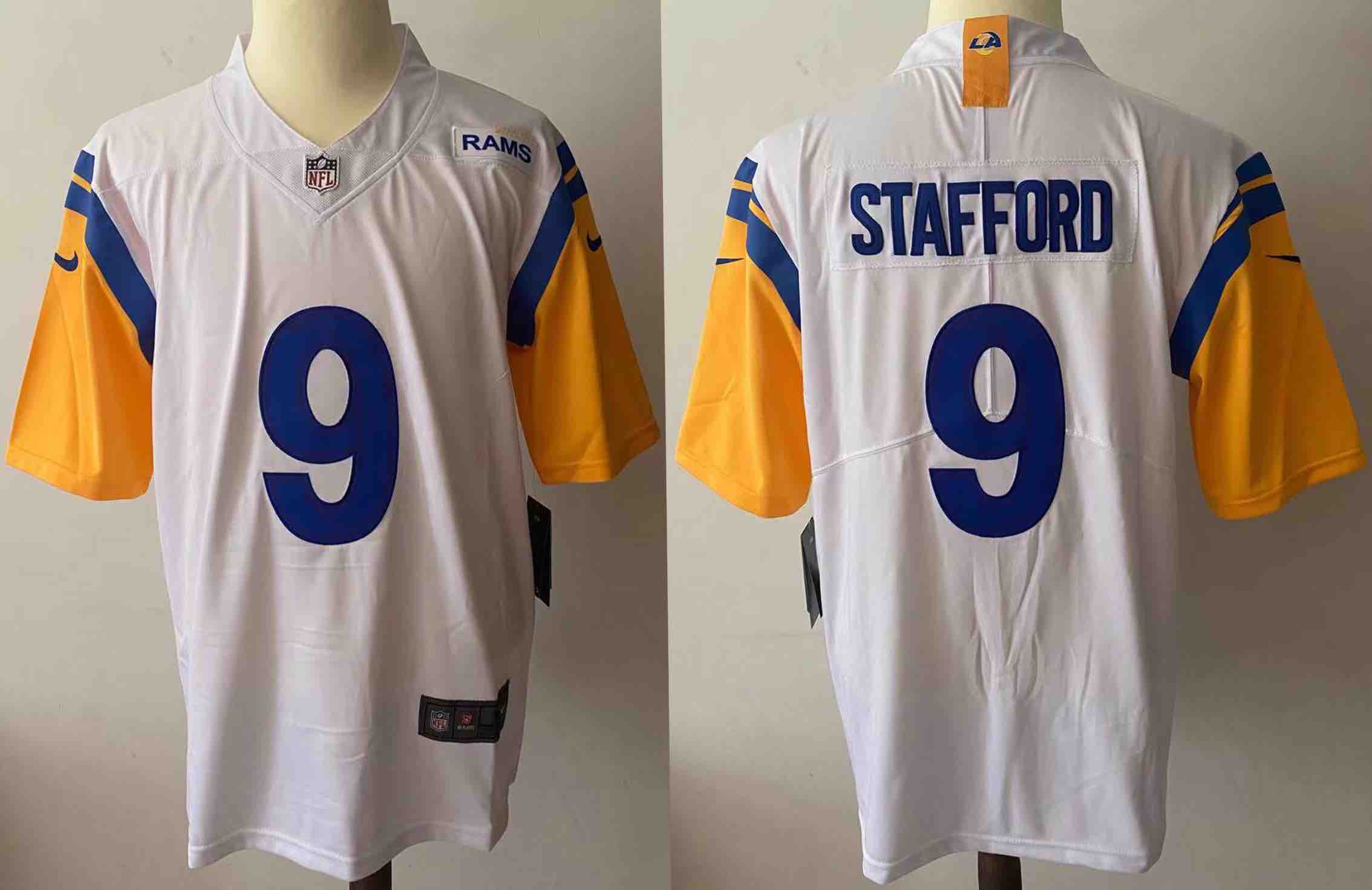 NFL Los Angeles Rams #9 Stafford white Vapor Limited Jersey
