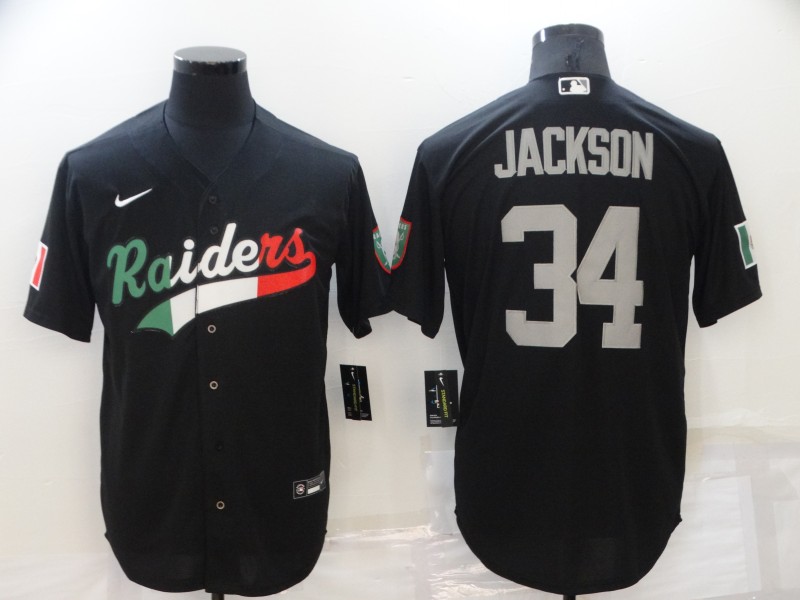 NFL Oakland Raiders #34 Jackson Black Mexio Limited Jersey