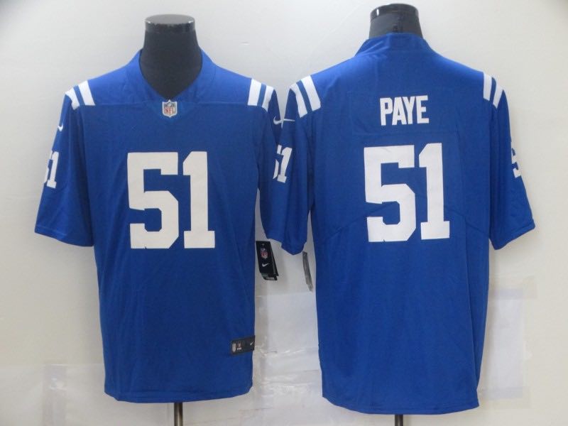 NFL Indianapolis Colts #51 Paye Blue Vapor Limited Jersey