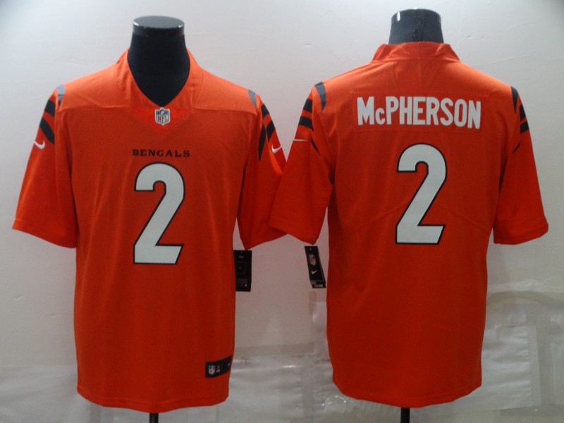 NFL Cincinnati Bengals #2 McPherson Orange Vapor Limited Jersey