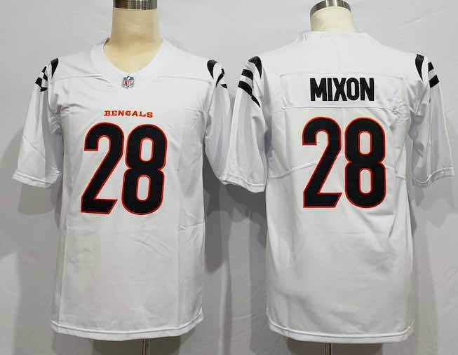 NFL Cincinati Bengals #28 MIxon White Vapor Limited Jersey