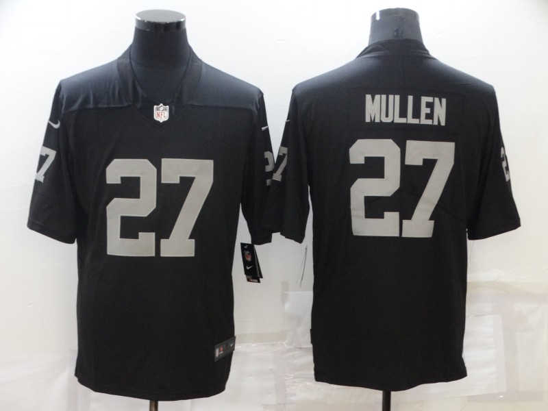 NFL Oakland Raiders #27 Mullen Black Vapor Limited Jersey