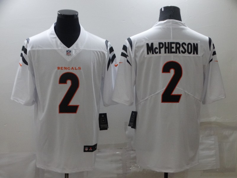 NFL Cincinnati Bengals #2 McPherson White Vapor Limited Jersey