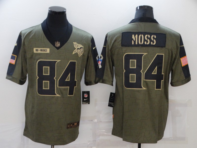 NFL Minnesota Vikings #84 Moss Salute to Service Jersey