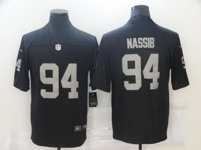 NFL Oakland Raiders #94 Nassib Black Vapor Limited Jersey