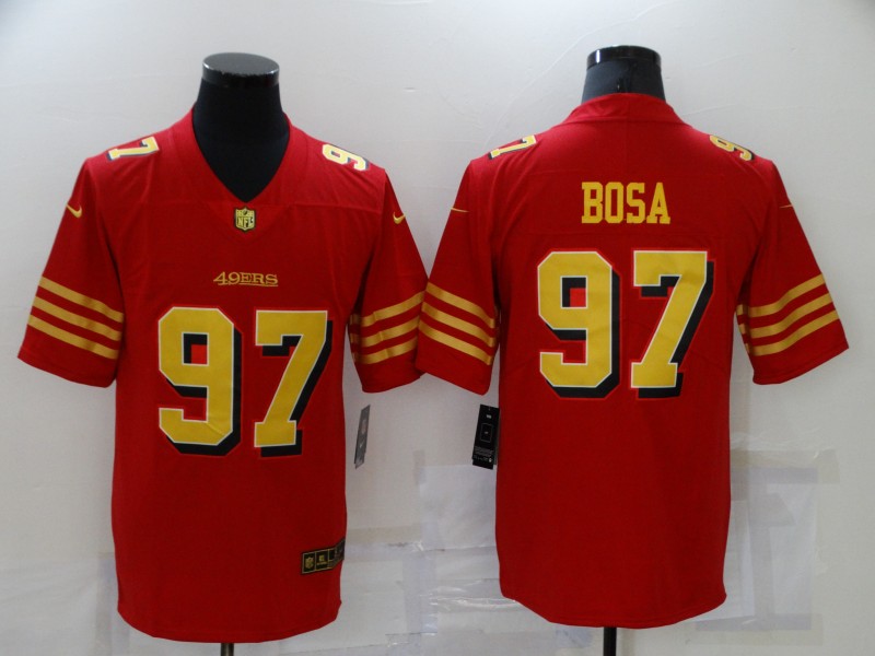 NFL San Francisco 49ers #97 Bosa Red Limited Jersey
