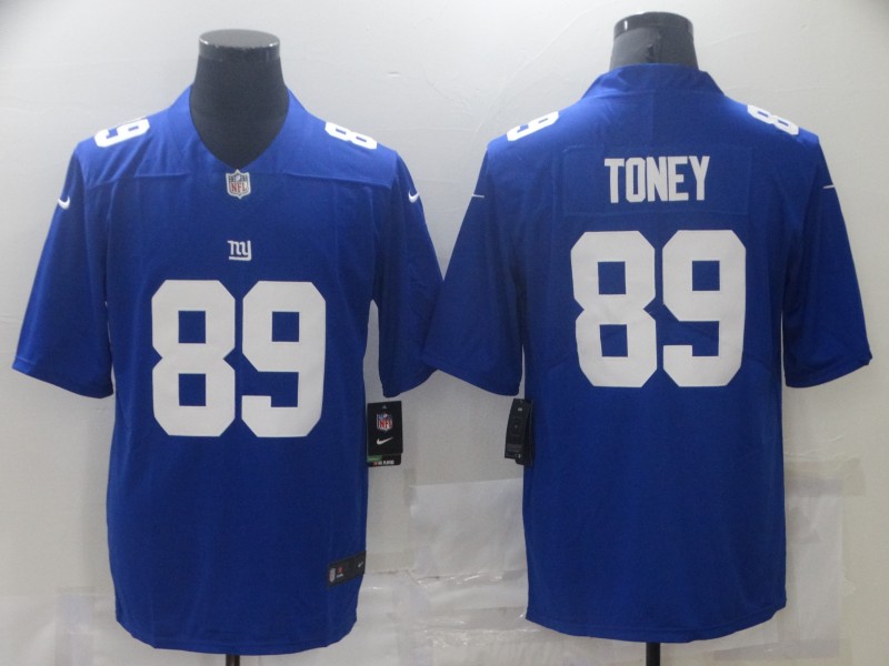 NFL New York Giants #89 Toney Blue Vapor Limited Jersey