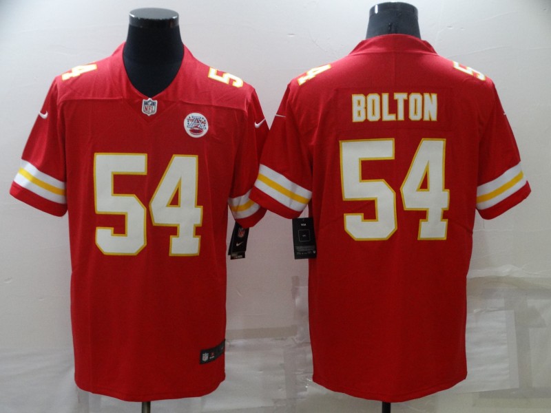 NFL Kansas City Chiefs #54 Bolton Red Vapor Limited Jersey