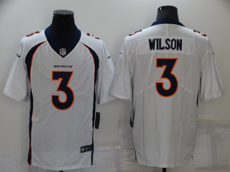 NFL Denver Broncos #3 Wilson White Vapor Limited Jersey