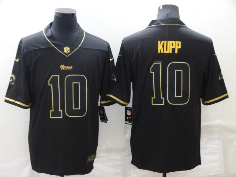 NFL Los Angeles Rams #10 Kupp Black Gold Jersey