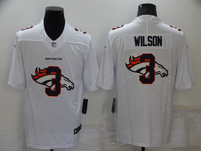 NFL Denver Broncos #3 Wilson White Shadow Vapor Limited Jersey