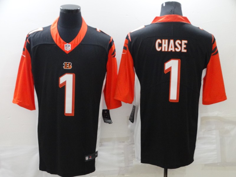 NFL Cincinati bengals #1 Chase Black Vapor Limited Jersey
