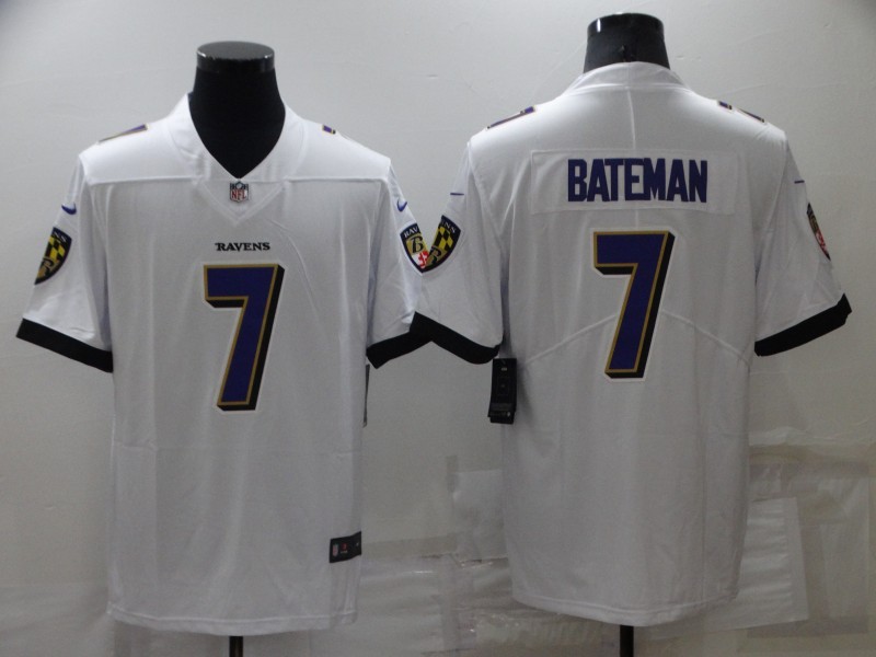 NFL Baltimore Ravens #7 Bateman White Vapor Limited Jersey