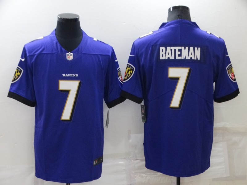 NFL Baltimore Ravens #7 Bateman Purple Vapor Limited  Jersey