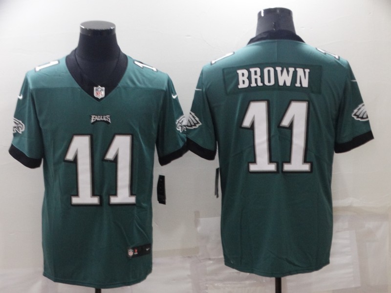 NFL Philadelphia Eagles #11 Brown Green Vapor Limited Jersey