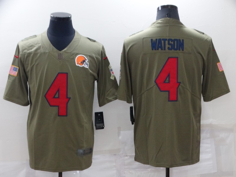 NFL Cleveland Browns #4 Watson Salute to  Service Jersey