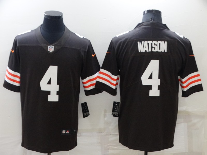 NFL Cleveland browns #4 Watson Brown Vapor Limited Jersey