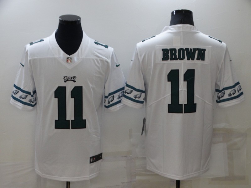 NFL Philadelphia Eagles #11 Brown White Limited Jersey