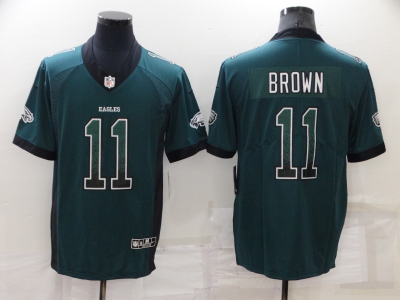 NFL Philadelphia Eagles #11 Brown Green Limited Jersey