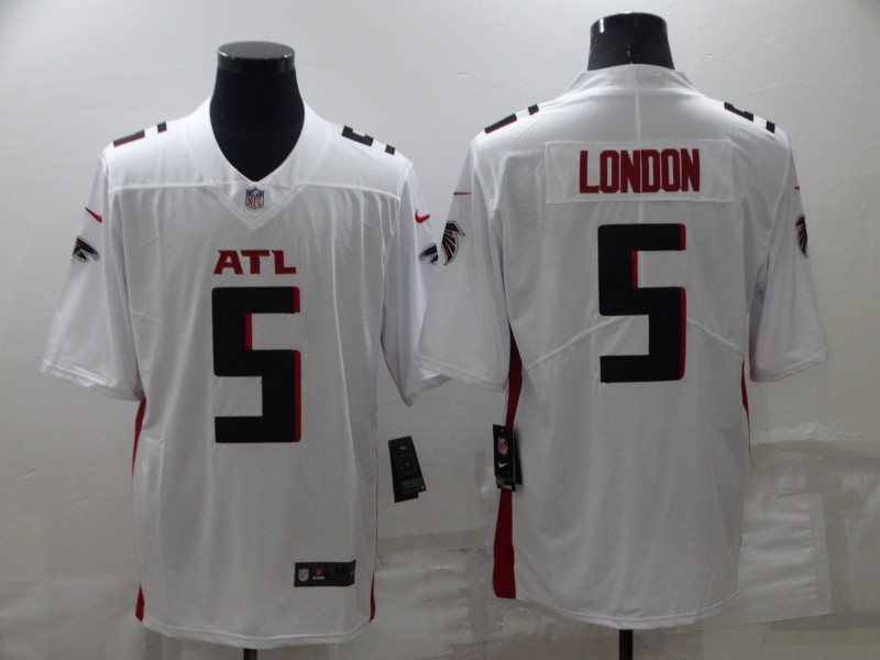 NFL Atlanta Falcons #5 London White Vapor Limited Jersey