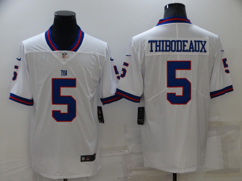 NFL New York Giants #5 Thibodeaux White Color Rush Limited Jersey