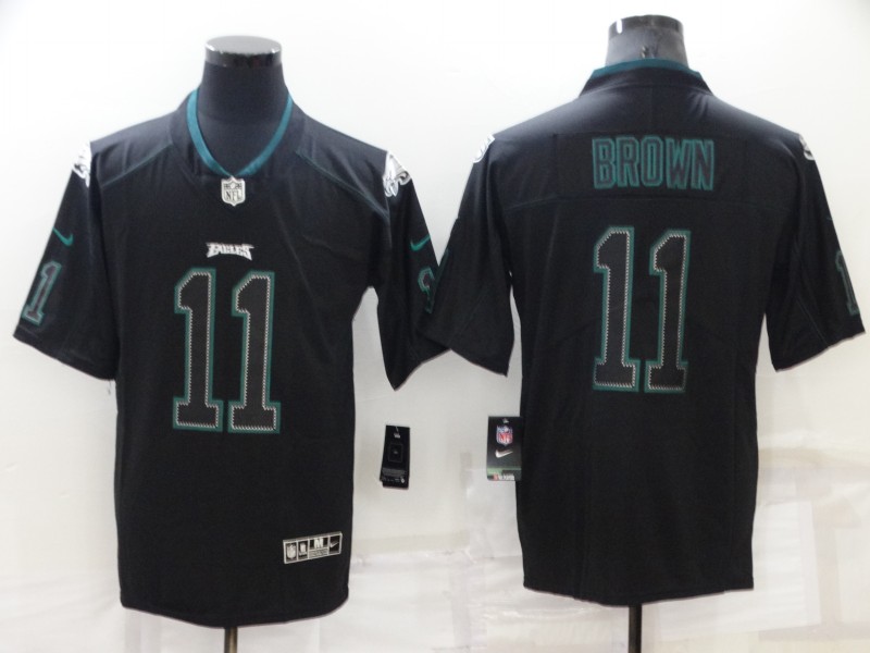 NFL Philadelphia Eagles #11 Brown Black Classic Jersey