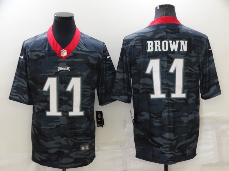 NFL Philadelphia Eagles #11 Brown Black Camo Jersey