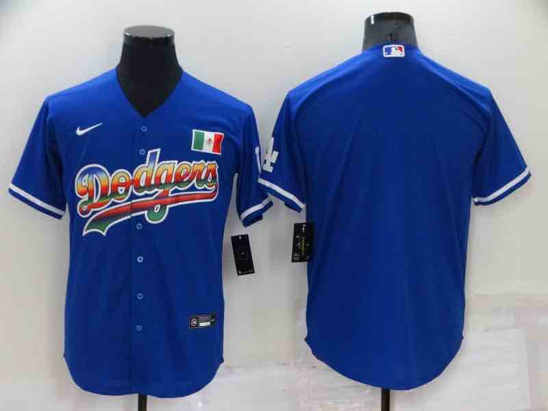 MLB Los Angeles Dodgers Blank Blue Elite Jersey